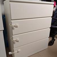 Cassettiera Ikea Malm 4 cassetti