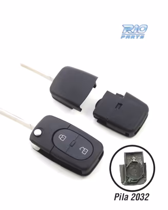 ALLOGGIAMENTO CHIAVE AUDI QUADRATA 2 PULSANTI CON 