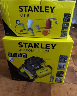 Stanley compressore più kit 8 accessori