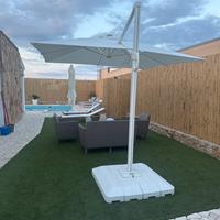 Set salottino da giardino color cappuccino