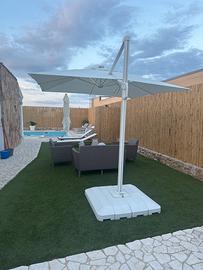 Set salottino da giardino color cappuccino