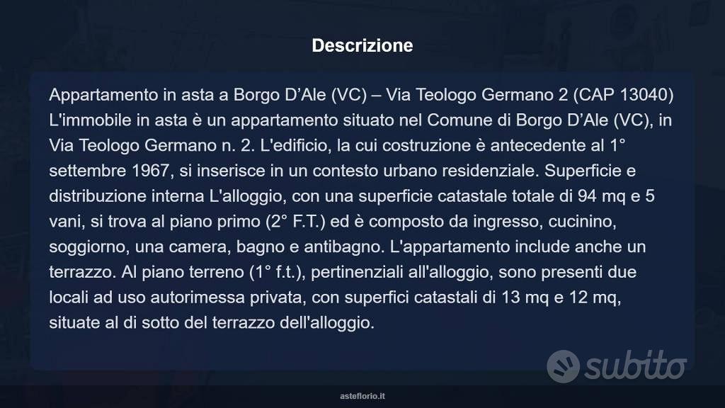Appartamento – Borgo d'Ale, Vercelli - Altro