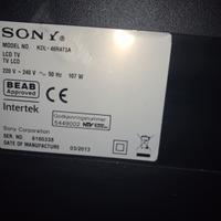 Tv Sony 46 pollici con pannello crepato. Solo ric