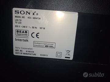 Tv Sony 46 pollici con pannello crepato. Solo ric