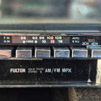 Autoradio Vintage Anni '70 Stereo 8 FM Fulton FB-1
