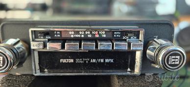 Autoradio Vintage Anni '70 Stereo 8 FM Fulton FB-1