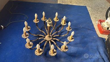 Lampadario in bronzo