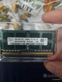 RAM ddr3 sodim 4gb 12800S hynix PC portatile 