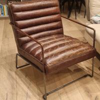 Poltrona vintage pelle vera