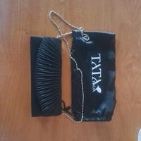 Pochette in raso nera, nuovissima ed elegante