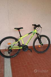 Bici MTB ragazzo Rockrider B'twin 24" ammortizzata
