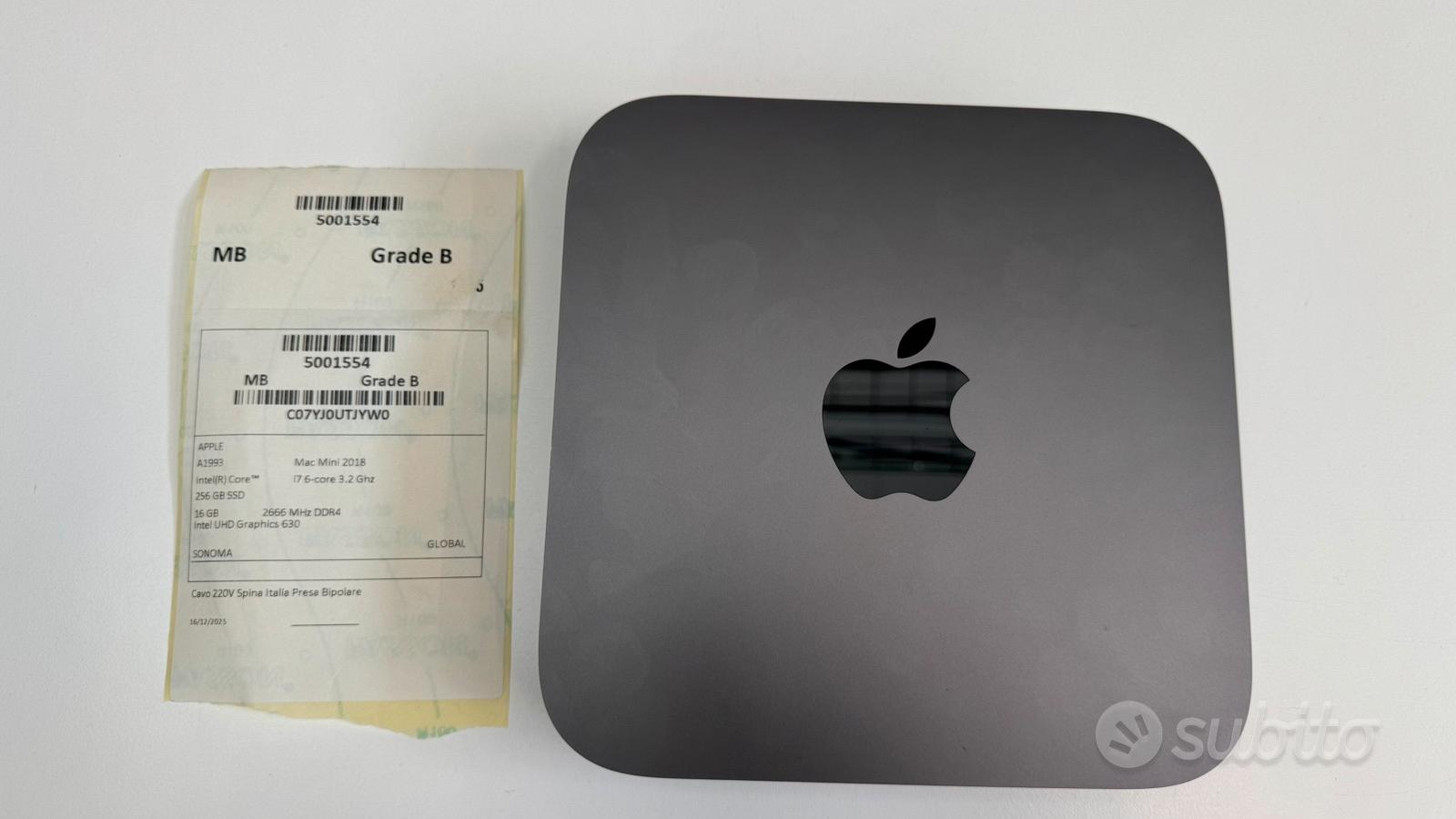 Apple Mac Mini 2018 i7 6-core 16GB 256GB SSD - Informatica In