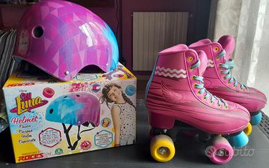 PATTINI A ROTELLE E CASCO SOY LUNA
