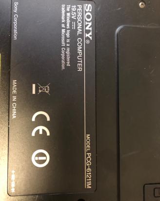 Pc portatile Sony Vajo PCG-61211