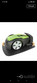 robot rasaerba  greenworks con cavo perimetrale 