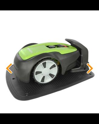 robot rasaerba  greenworks con cavo perimetrale 