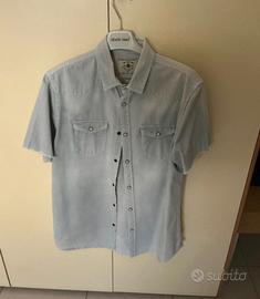Camicia maniche corte Zara slim fit L
