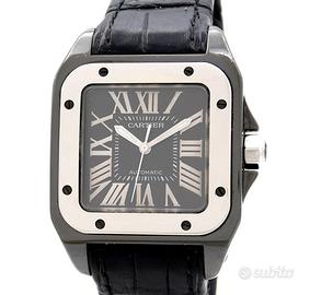 Cartier Santos 100 Medio ref. 2878 Acciaio PVD