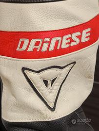 Dainese giacca e pantaloni in pelle moto