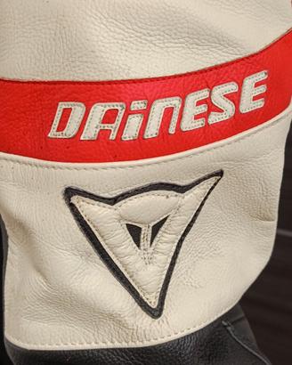 Dainese giacca e pantaloni in pelle moto