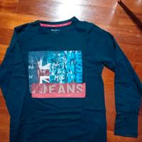 t-shirt manica lunga in cotone 