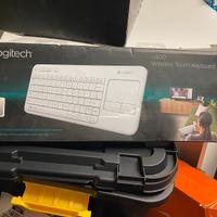 LOGITECH - WIRELESS TOUCH K400 PLUS-Bianco