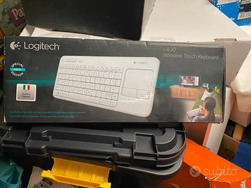 LOGITECH - WIRELESS TOUCH K400 PLUS-Bianco