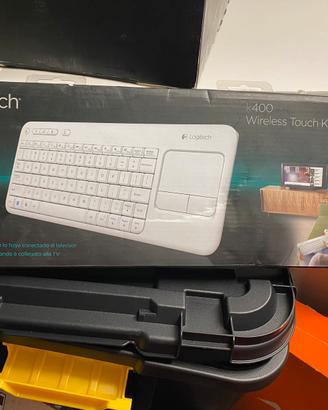LOGITECH - WIRELESS TOUCH K400 PLUS-Bianco