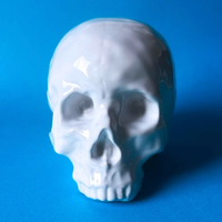 Teschio decorativo in porcellana Seleti design