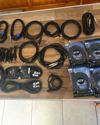 Cavo audio connettore jack 6,35  xrl casse audio
