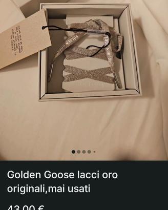 Lacci scarpe Golden Goose originali