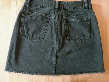 Minigonna jeans "Subdued", tg 38, 100% cotone