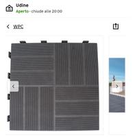 2 € a Piastrella 40x40 cm x esterni wpc composito