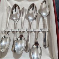 6 Cucchiaini BUGATTI Argento 800 massiccio 102 gr