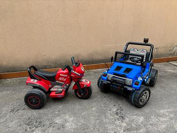 Auto elettrica 12 V e Triciclo Ducati