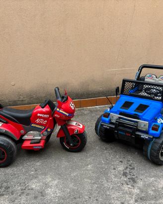 Auto elettrica 12 V e Triciclo Ducati