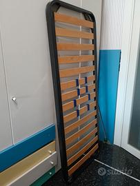 letto singolo e rete