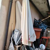 2 ombrelloni della coca-cola 3x3 con piantane