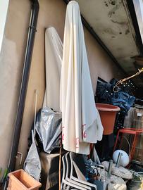 2 ombrelloni della coca-cola 3x3 con piantane