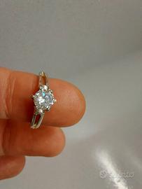 Anello Solitario  argento 925