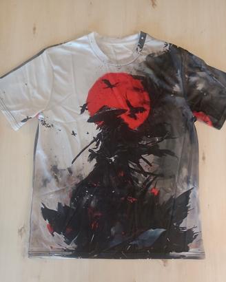 T‑shirt uomo L – samurai arte giapponese, nuova