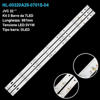 Kit Barre LED 32 Pollici HL-00320A28-0701S-04BO