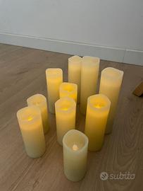Candele LED in cera