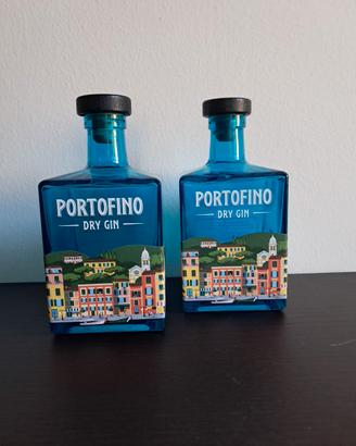 2 Bottiglie Bottiglia Gin Portofino 