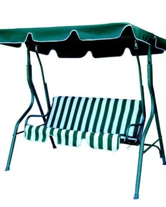 Dondolo 2/3 posti verde e bianco