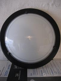 Plafoniera/lampada nera con attacco per lampadina