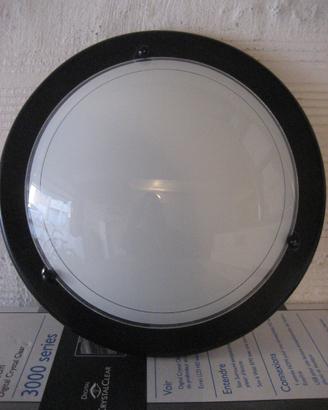 Plafoniera/lampada nera con attacco per lampadina