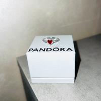 Anello Pandora cuore in rilievo rosso nuovo
