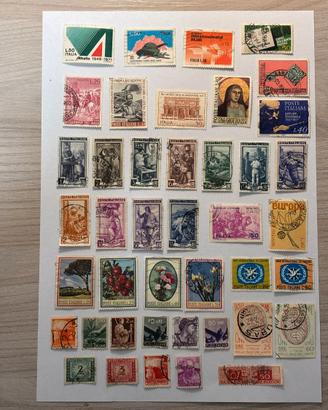 n.64 Francobolli Italiani, con Rarità