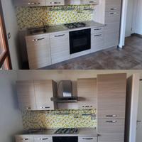 Cucina Componibile -Lungh.  255 cm. Altezza 217 cm